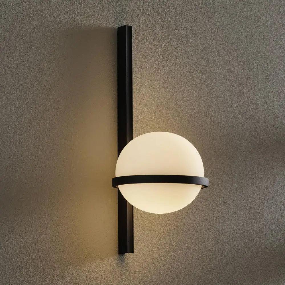 Black Planter Light Sconce