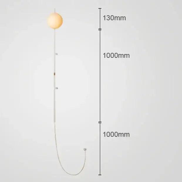 White Globe Wall Sconce