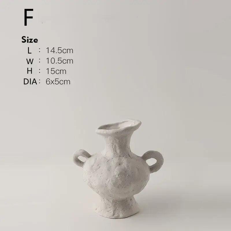 White Ceramic Flower Pots