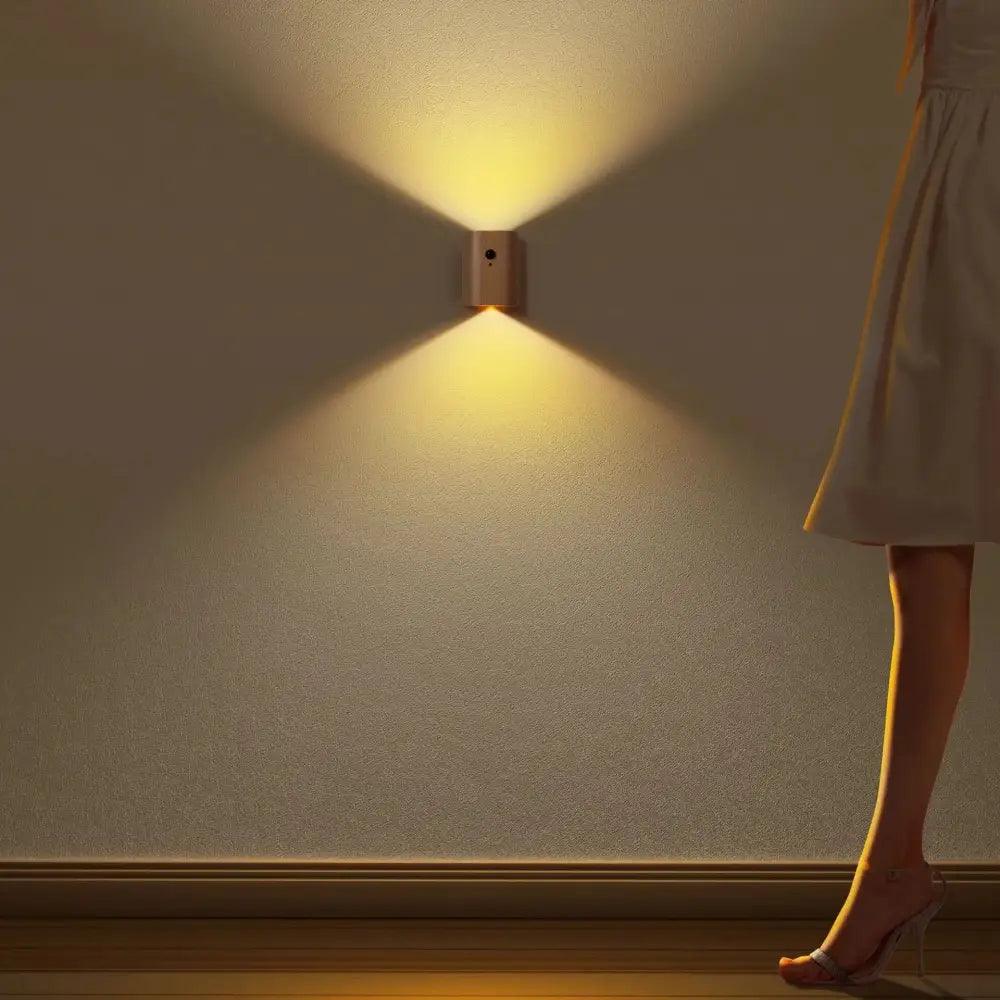 Dark Wood Motion Sconce