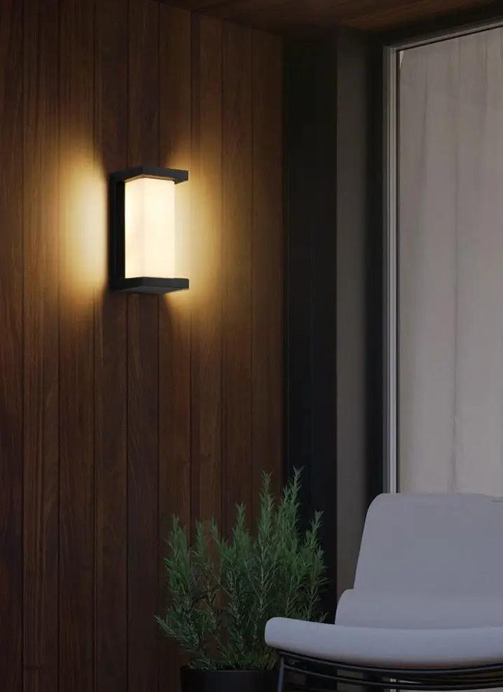 Black Motion Porch Light