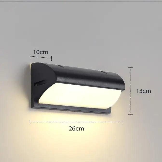 Black Motion Porch Light