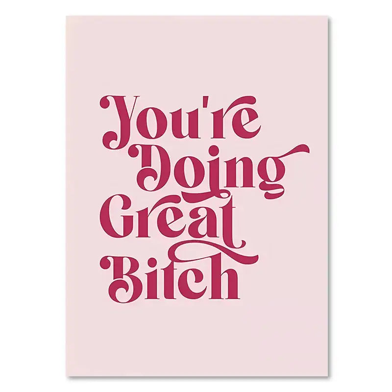 Pink Quote Art Set