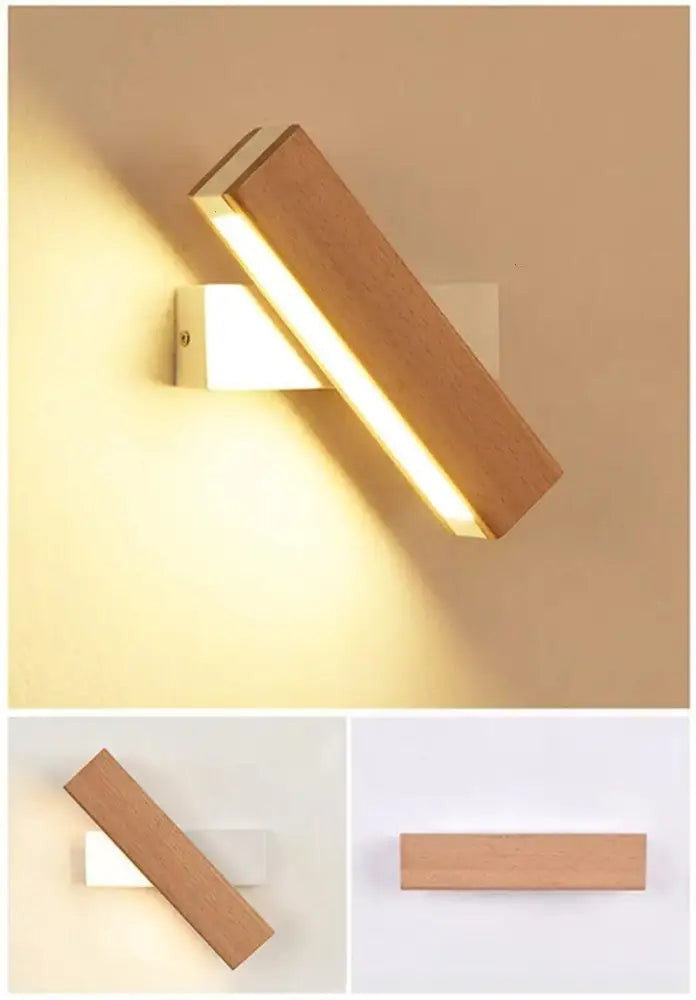 Wooden LED Wall Sconce