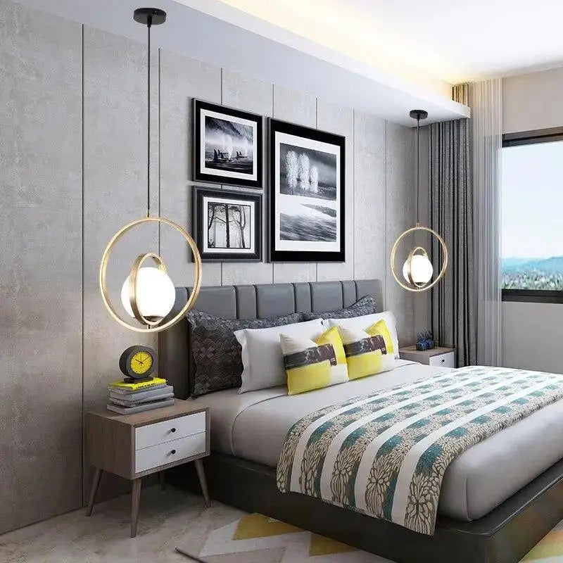 Gold Ring Pendant Light