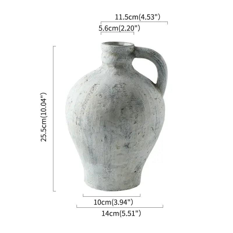 White Ceramic Pottery Vase