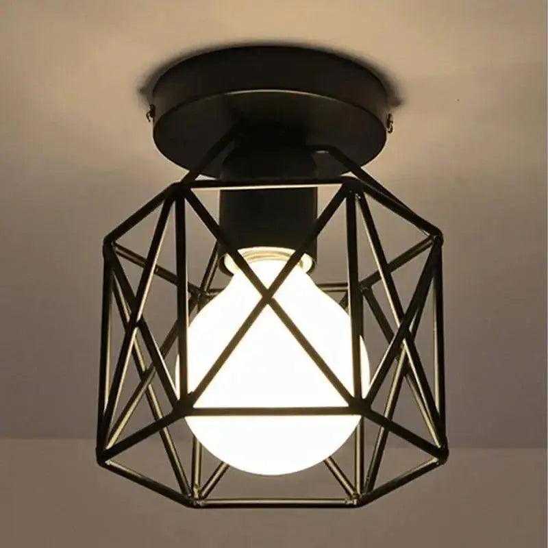 Black Industrial Ceiling Light