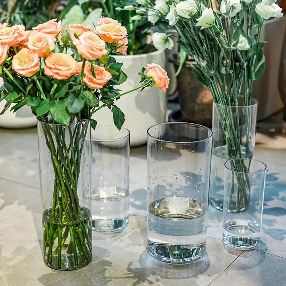 Clear Acrylic Cylinder Vase