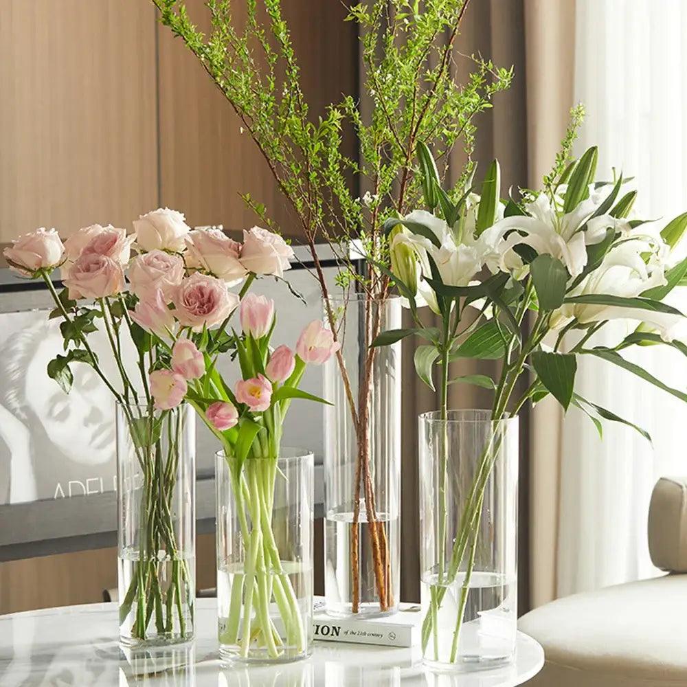 Clear Acrylic Cylinder Vase
