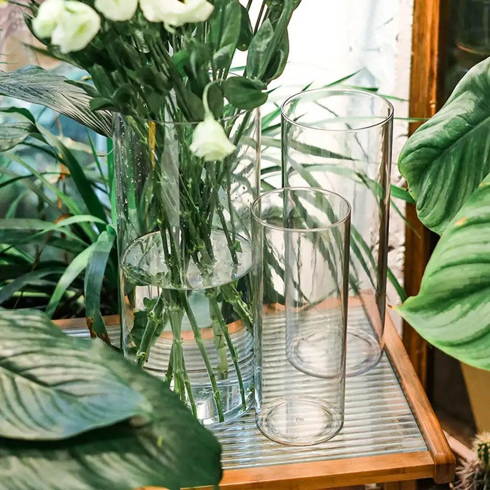 Clear Acrylic Cylinder Vase