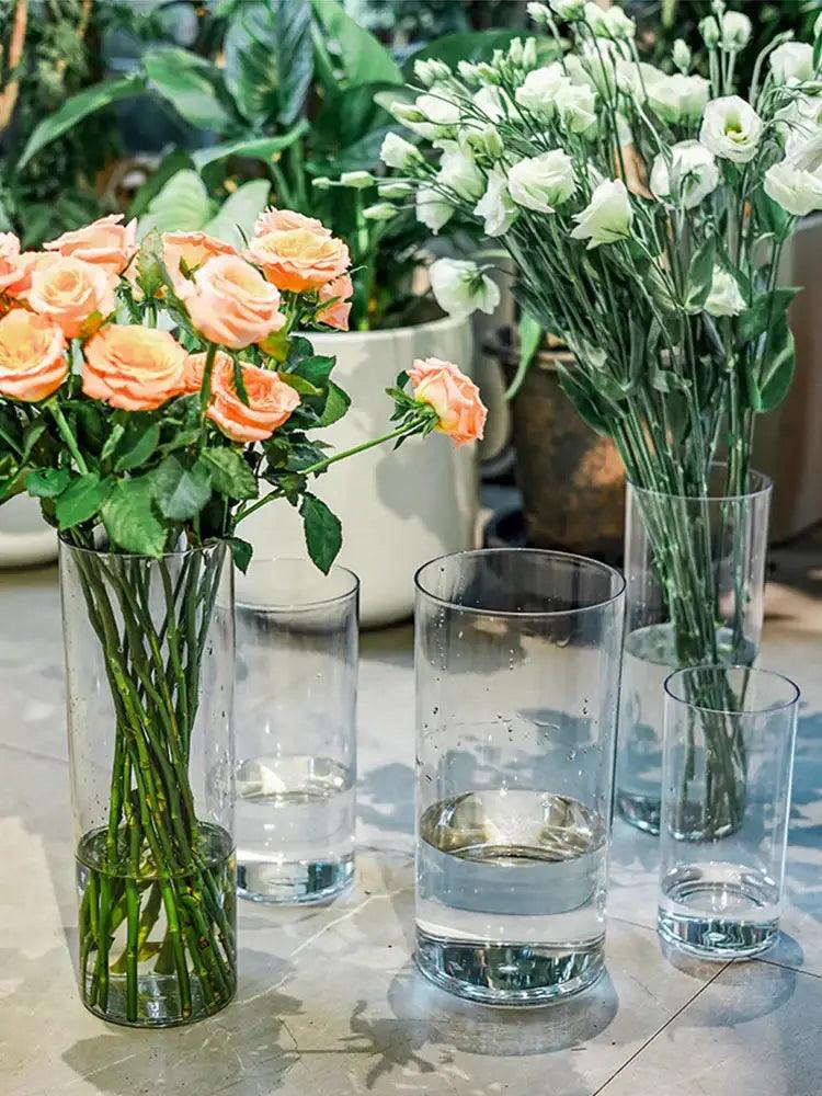 Clear Acrylic Cylinder Vase