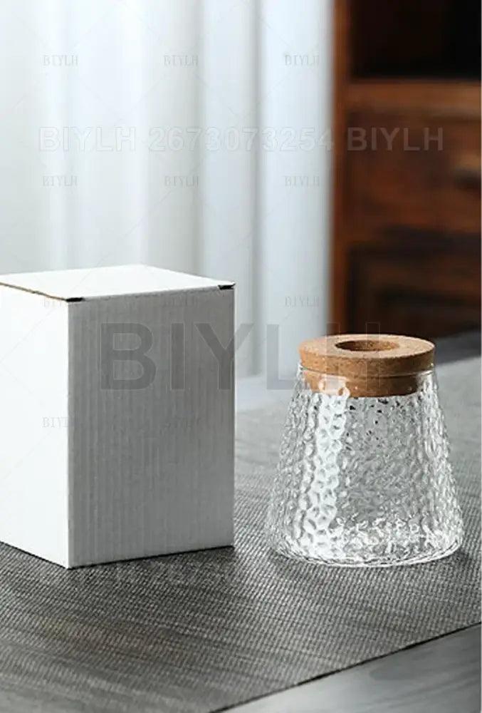 Glass Bamboo Base Vase