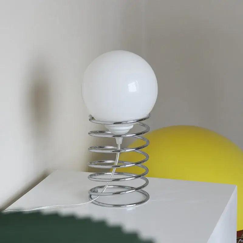 Chrome Spring Table Lamp