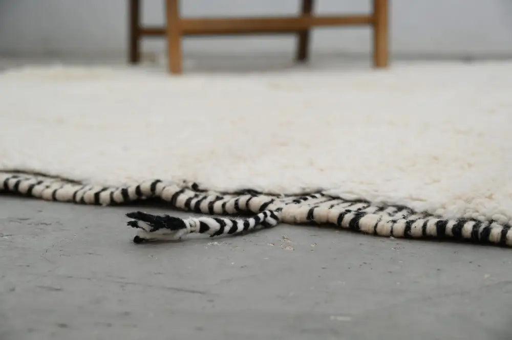 Black Cream Beni Ouarain Rug