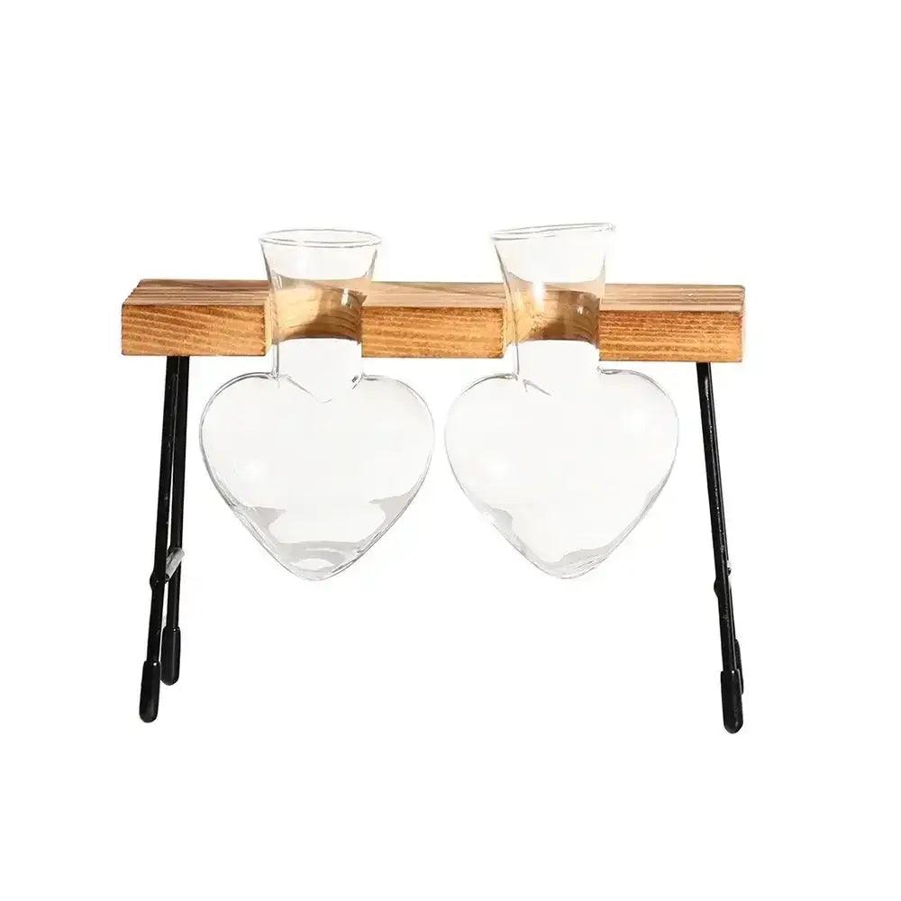 Transparent Glass Trio Vases