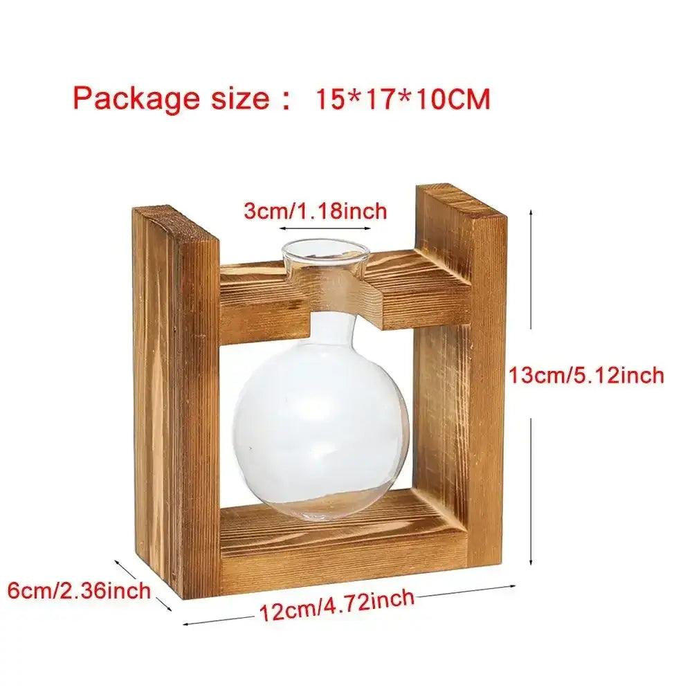 Transparent Glass Trio Vases