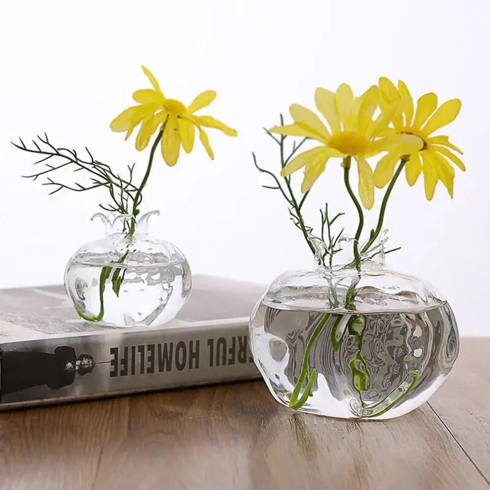 Transparent Glass Trio Vases
