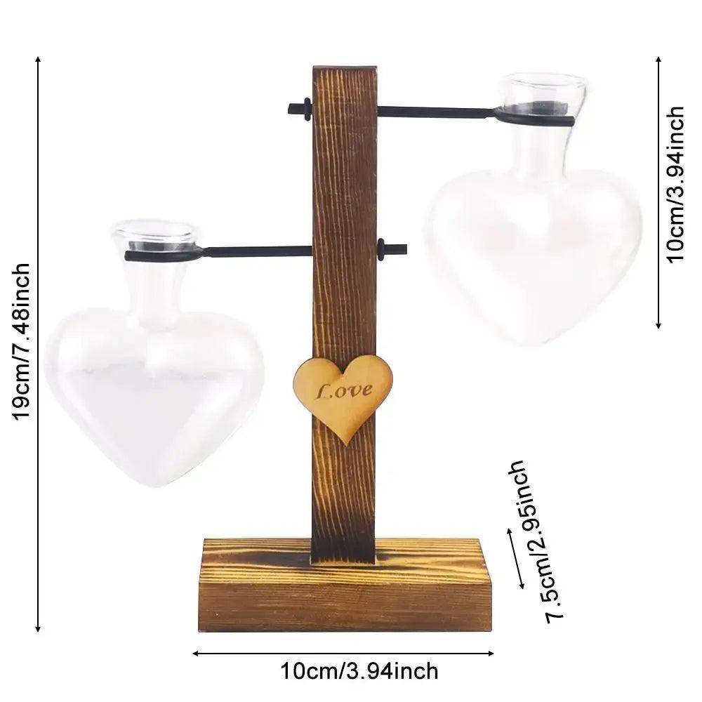 Transparent Glass Trio Vases