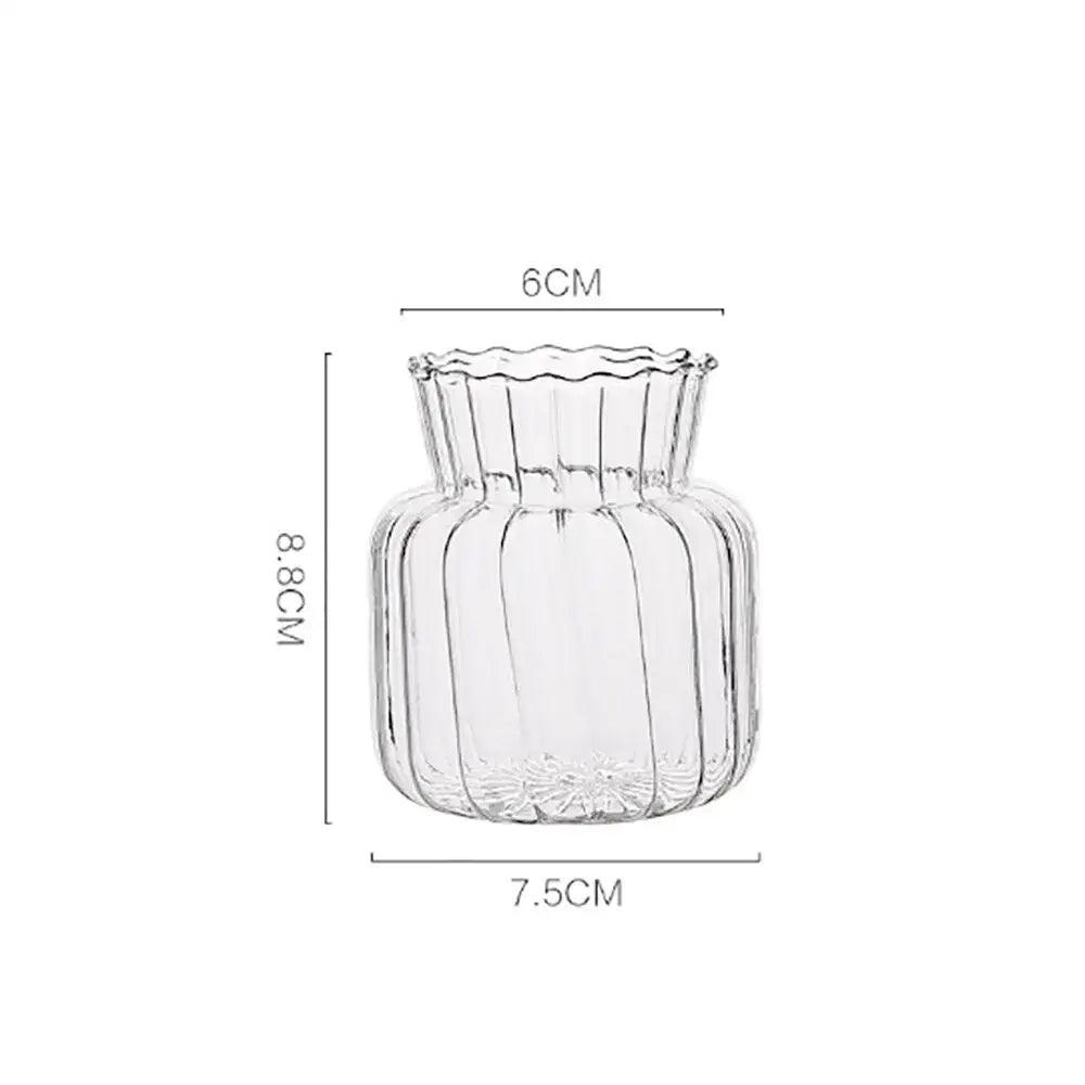 Transparent Nordic Glass Vase