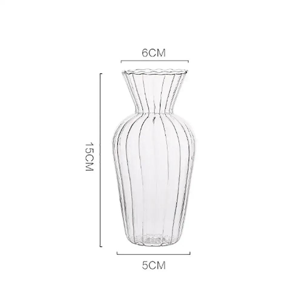 Transparent Nordic Glass Vase