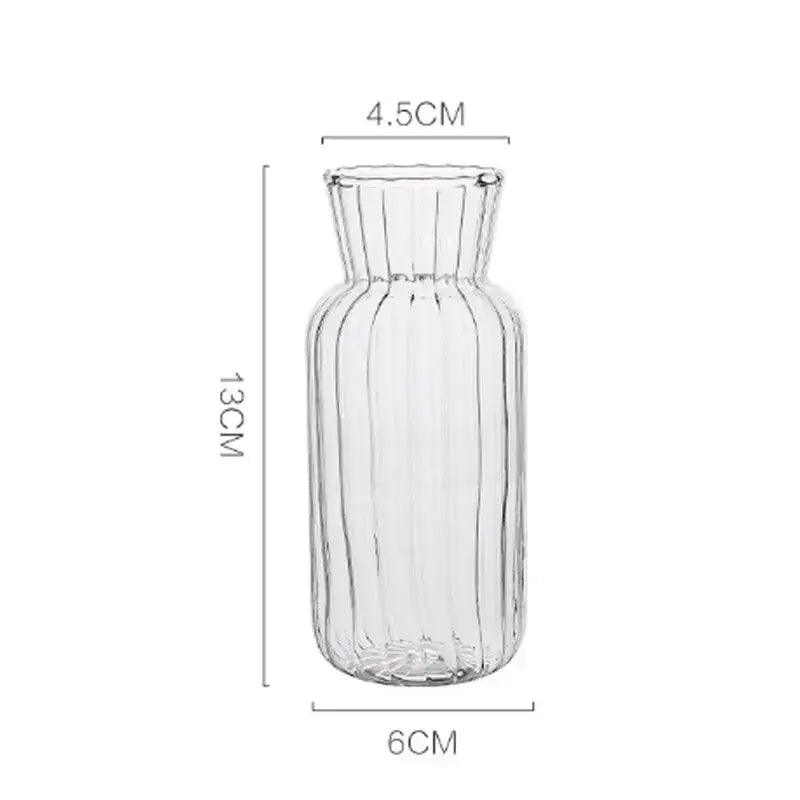 Transparent Nordic Glass Vase