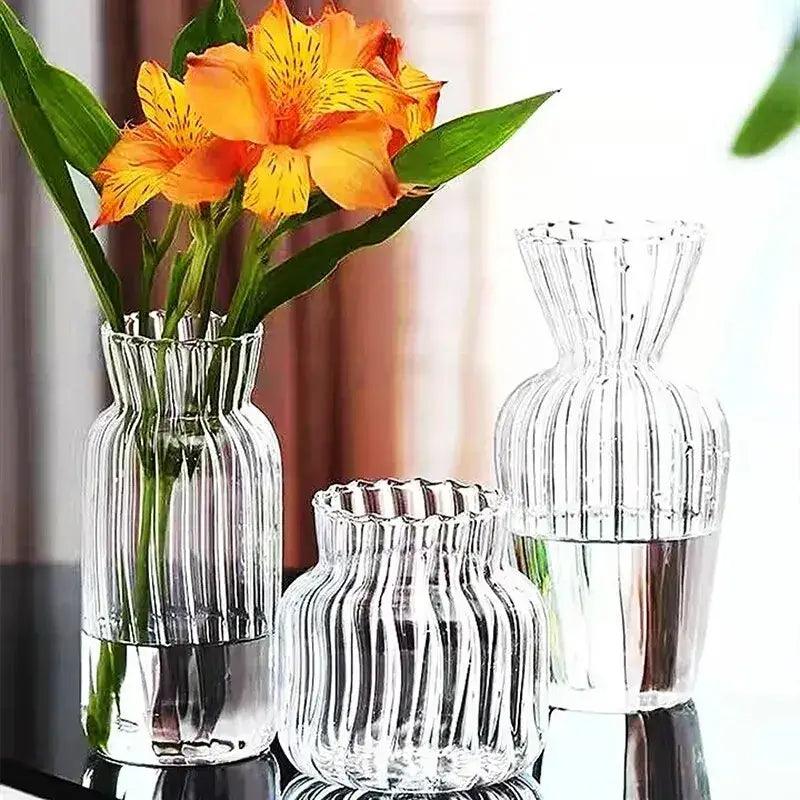 Transparent Nordic Glass Vase