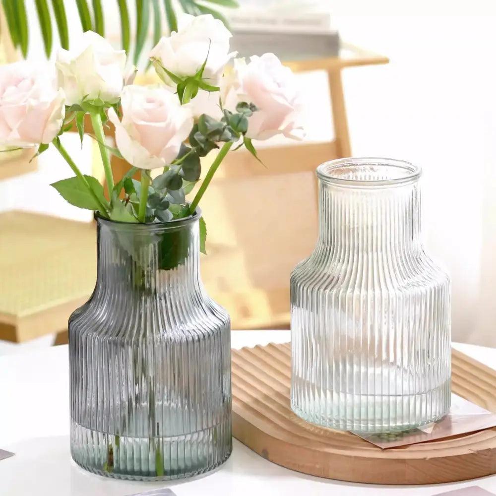 Transparent Nordic Glass Vase