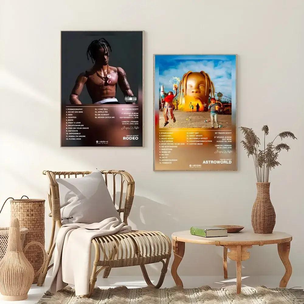 Framed Travis Scott Posters