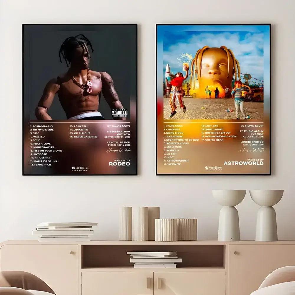 Framed Travis Scott Posters