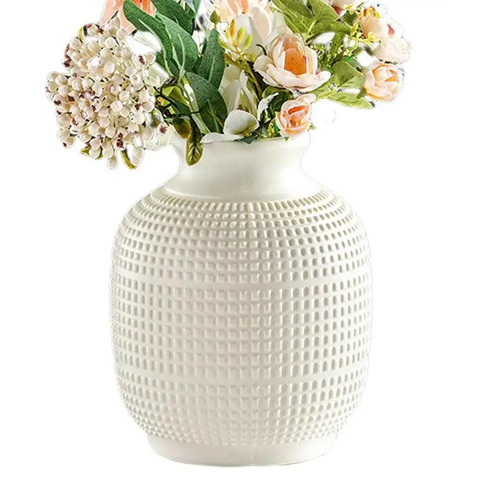 Teal Modern Floral Vase