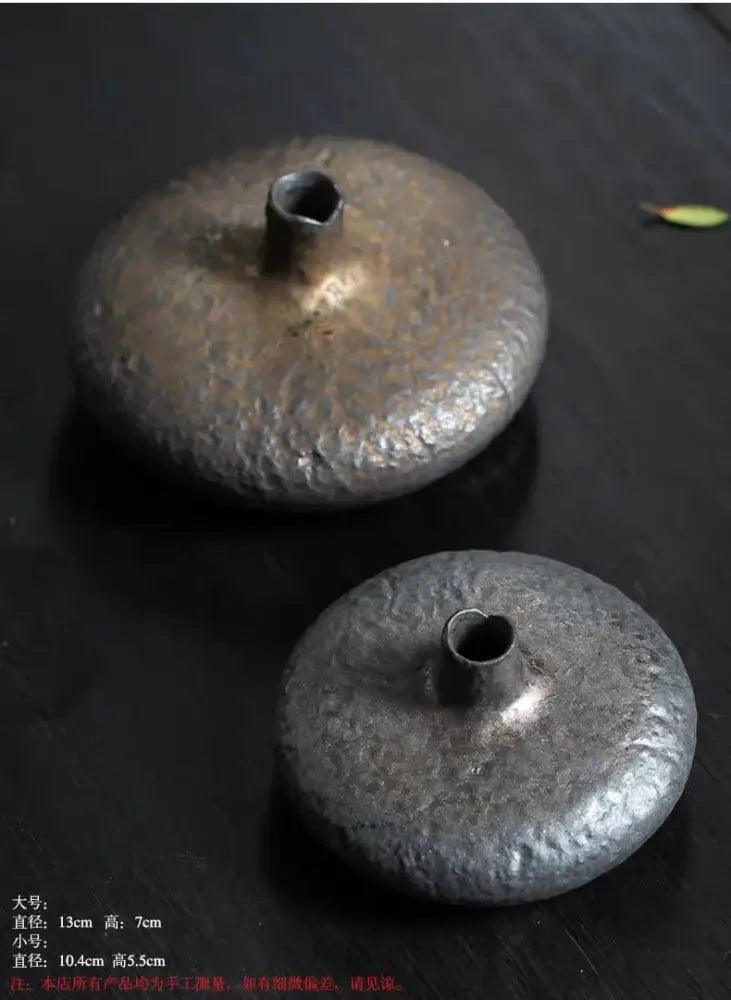Matte Silver Ceramic Vase