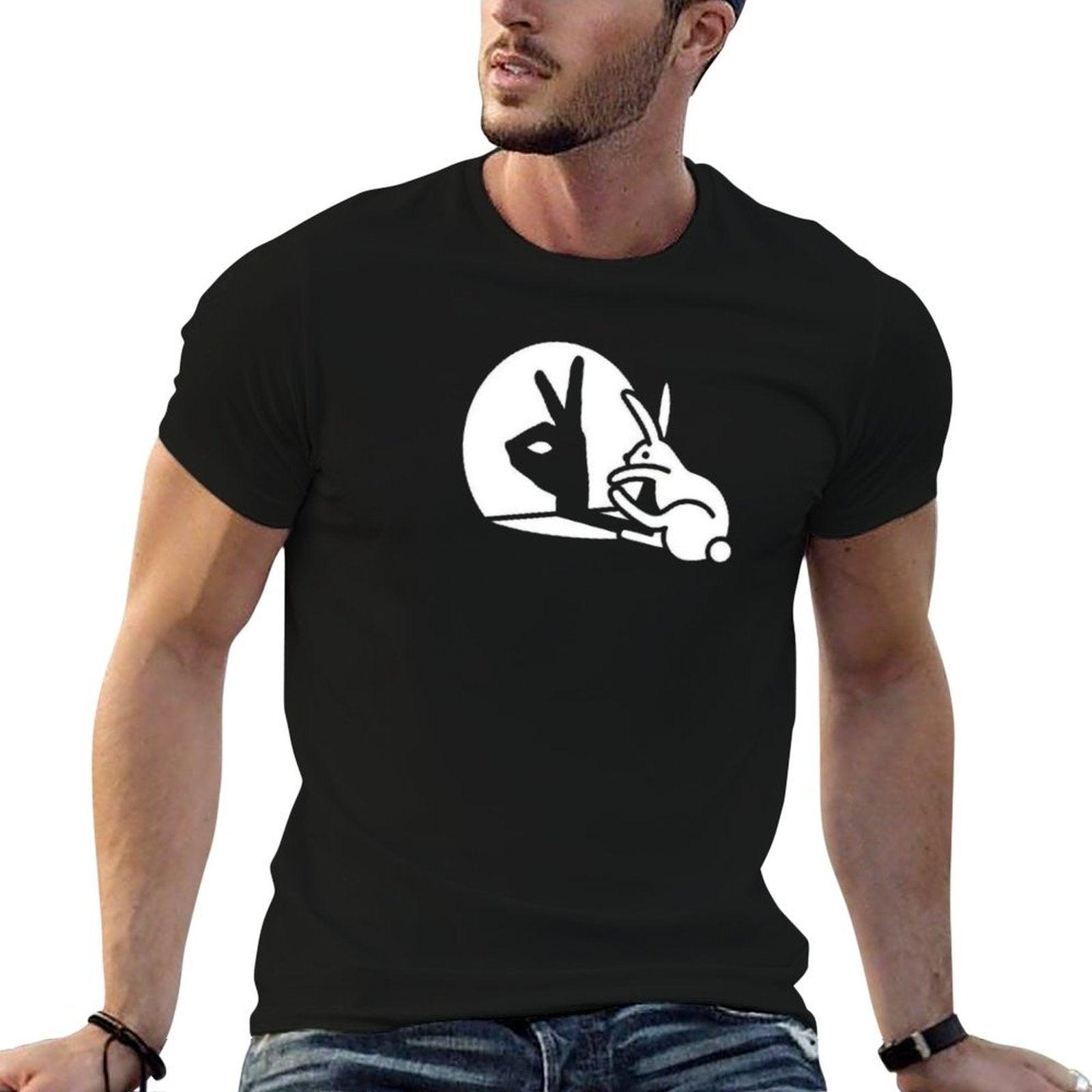Funny Rabbit Hand Shadow Puppets Humor Pop Art  Durable T-Shirt