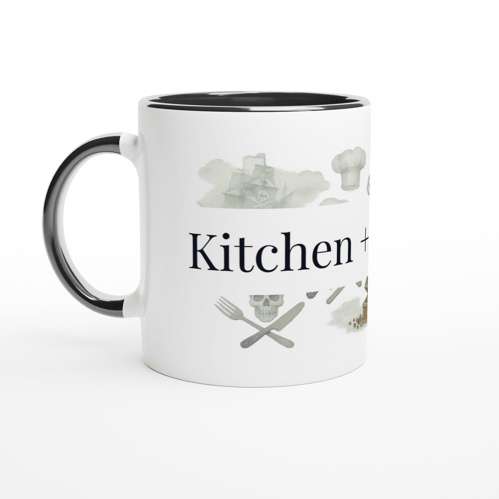 White 12oz Enamel Mug - White 11oz Ceramic Mug with Color Inside | Coffee Mugs | Kitchen + Metal