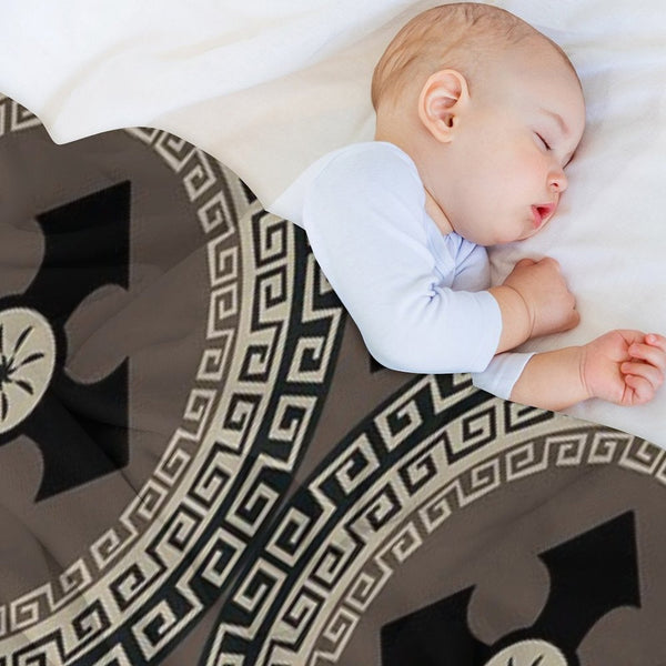 Abstract Cute Circles Illustration Pattern Compact Throw Blanket
