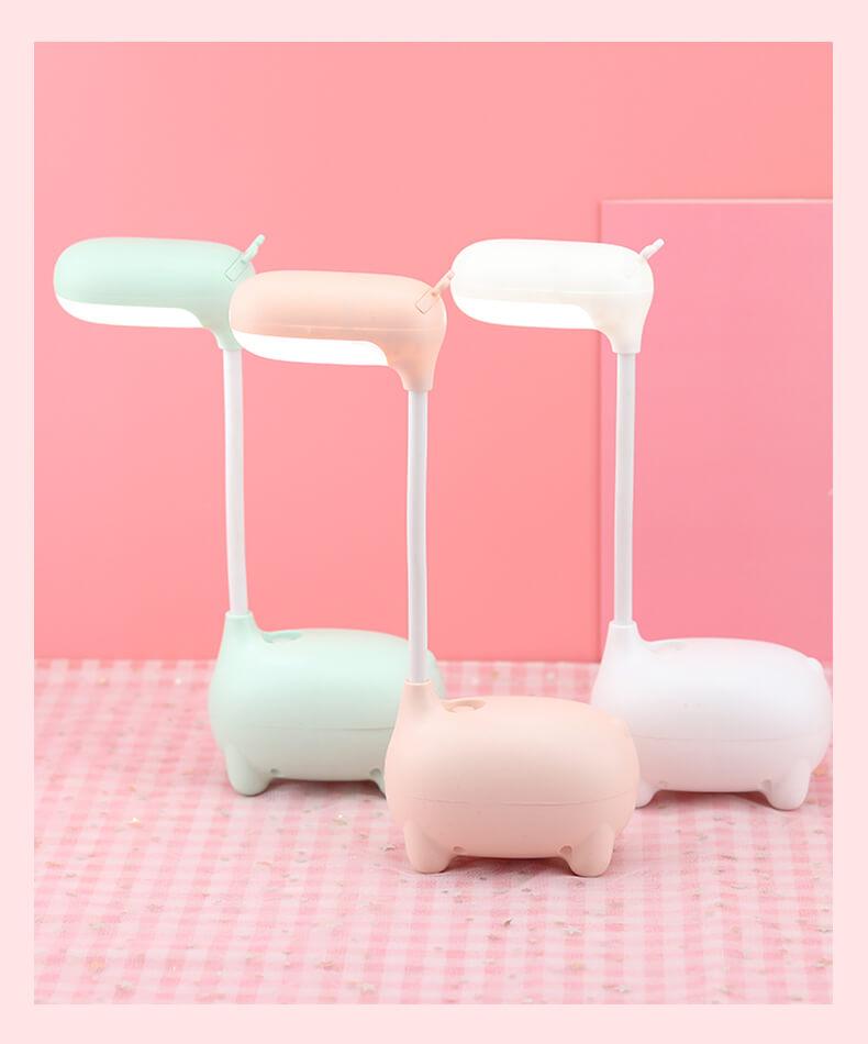 Deer LED Desk Lamp Reading Light USB Rechargeable Table Lamp Cute Night Light For Kids Reading Study Bedside Bedroom Living Room Cute Study Lamps for Bedroom Décor