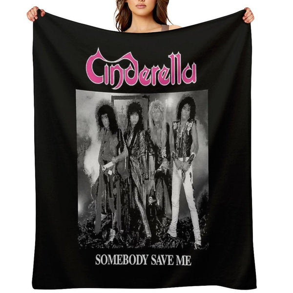 Steel Heels & Heartbeats – Glam Noise Icon Style Throw Blanket