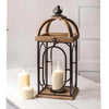 Vintage Candle Lantern with Glass Chimney
