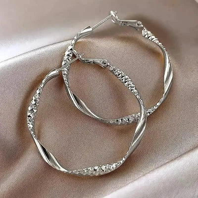 Delicate Silky Texture Design Women's Earrings