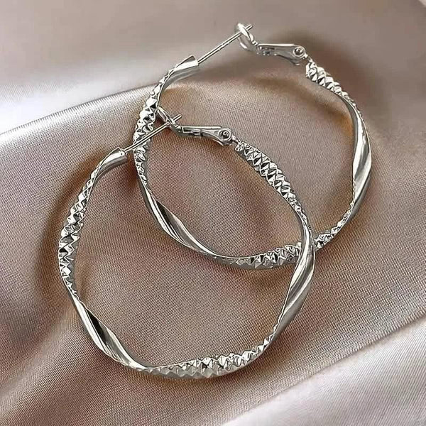 Delicate Silky Texture Design Women's Earrings