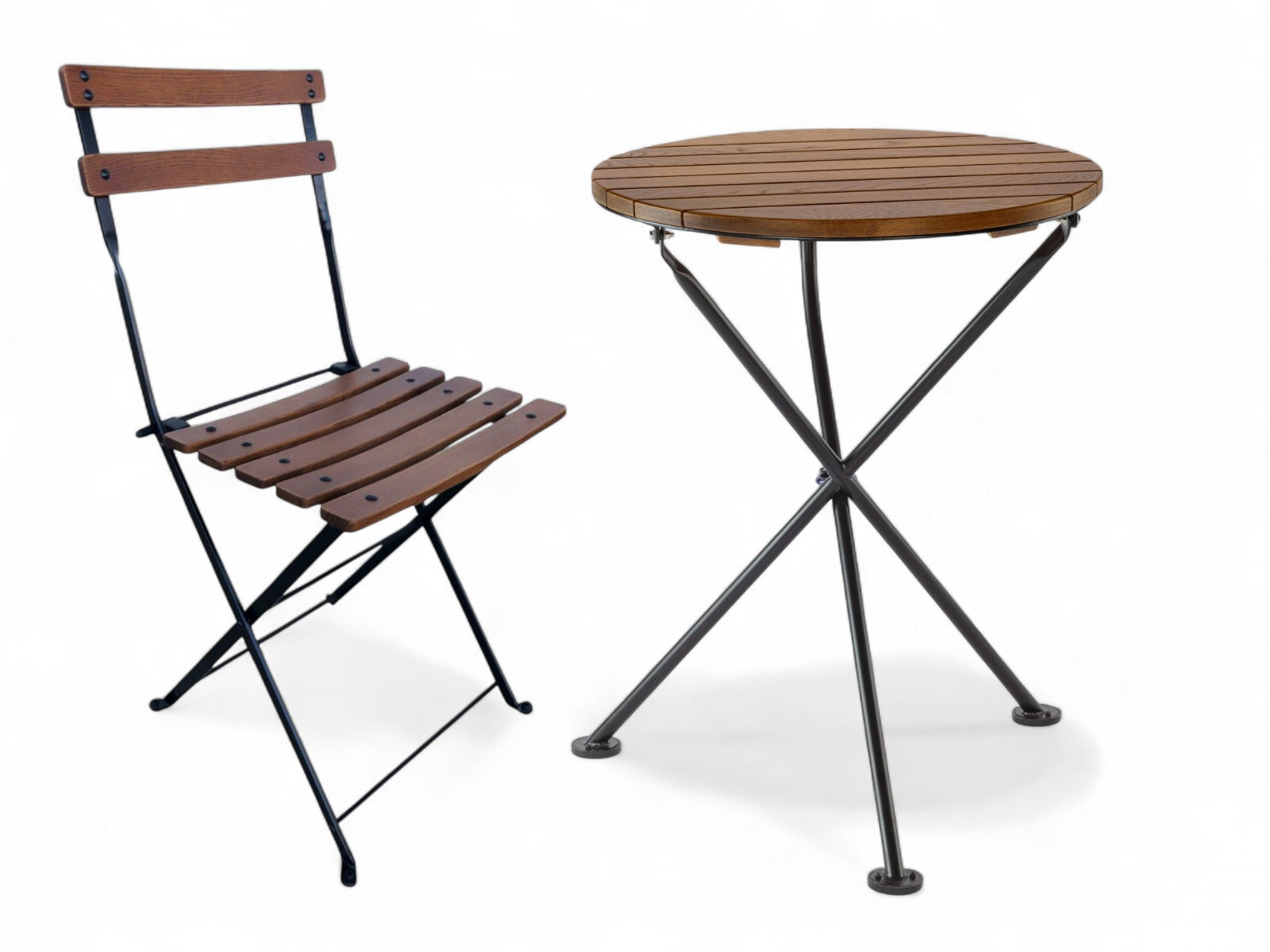 DemarForge Folding Table 4129 - Stackable - European Chestnut Wood Clear Coated