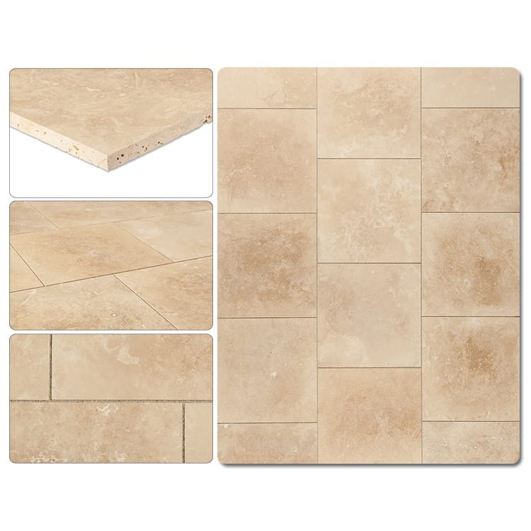 Denizli Beige Travertine Honed and Filled Floor and Wall Tile - Livfloors Collection