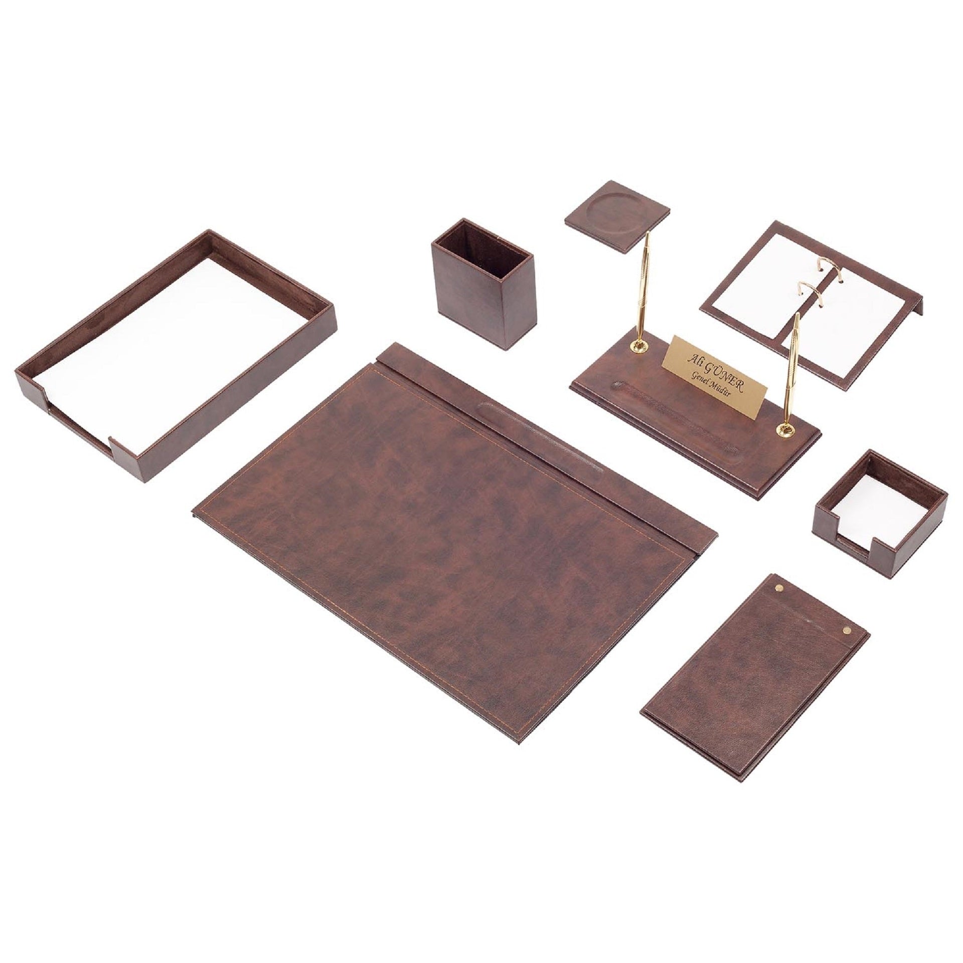 MOOG Leather Desk Set - Single Document Tray- Pink - 10 PCS