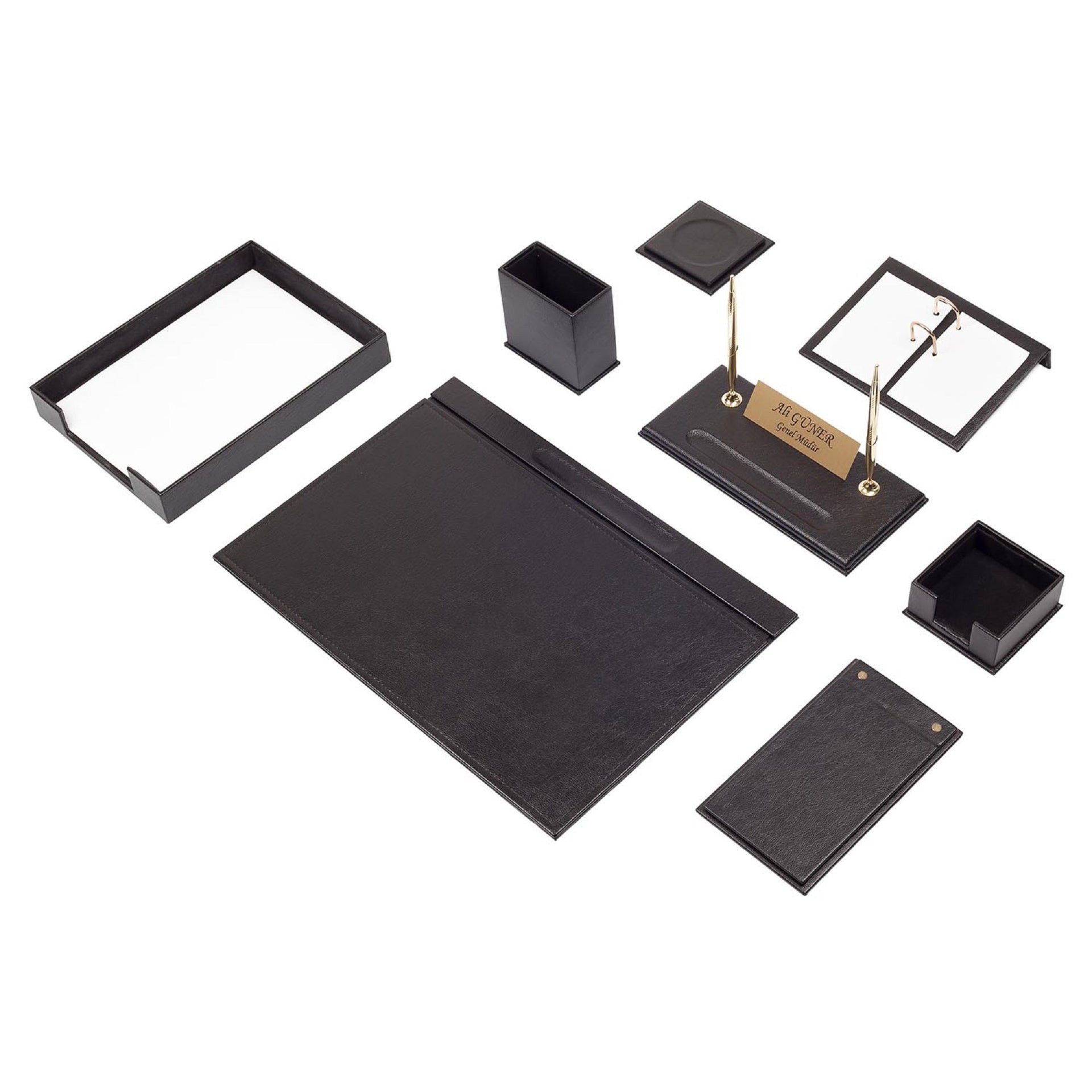MOOG Leather Desk Set - Single Document Tray- Pink - 10 PCS