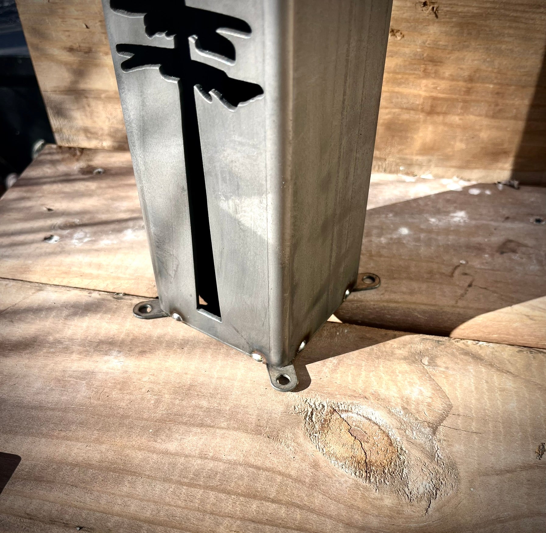 Desert Night Luminary Pillar w/ Solar Cap | 12-inch, 14-inch, 16-inch