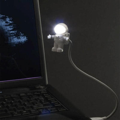 Desk Lamps Lights New Fashion Novelty Romantic Baby Led Bulbs Usb Port Dc Resin Knob Switch Wedge Night Plug Astronauts Decorative Table Lamp Cute Study Lamps for Bedroom Décor