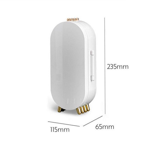 Desktop Jewelry Storage Box Multilayer Dustproof Earrings Rings Necklaces Display Holder Case for Women Jewelry Organizer Box Collapsible Earring Holder Jewelry Organizer Box with Mirror Earring Necklace Jewelry Box Organizer