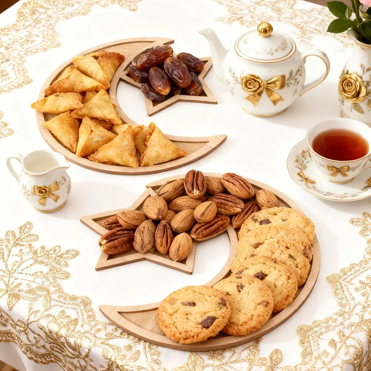 Dessert Tray - Wooden Serving