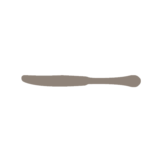 Corby Hall Chester Dessert Knife | Solid Handle | Mirror Finish: 6156