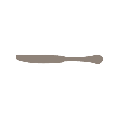 Corby Hall Sante Fe 2 Dessert Knife Solid Handle | Mirror Finish: 5856