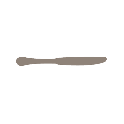 Corby Hall Laredo Dessert Knife | Solid Handle | Forged: C5356